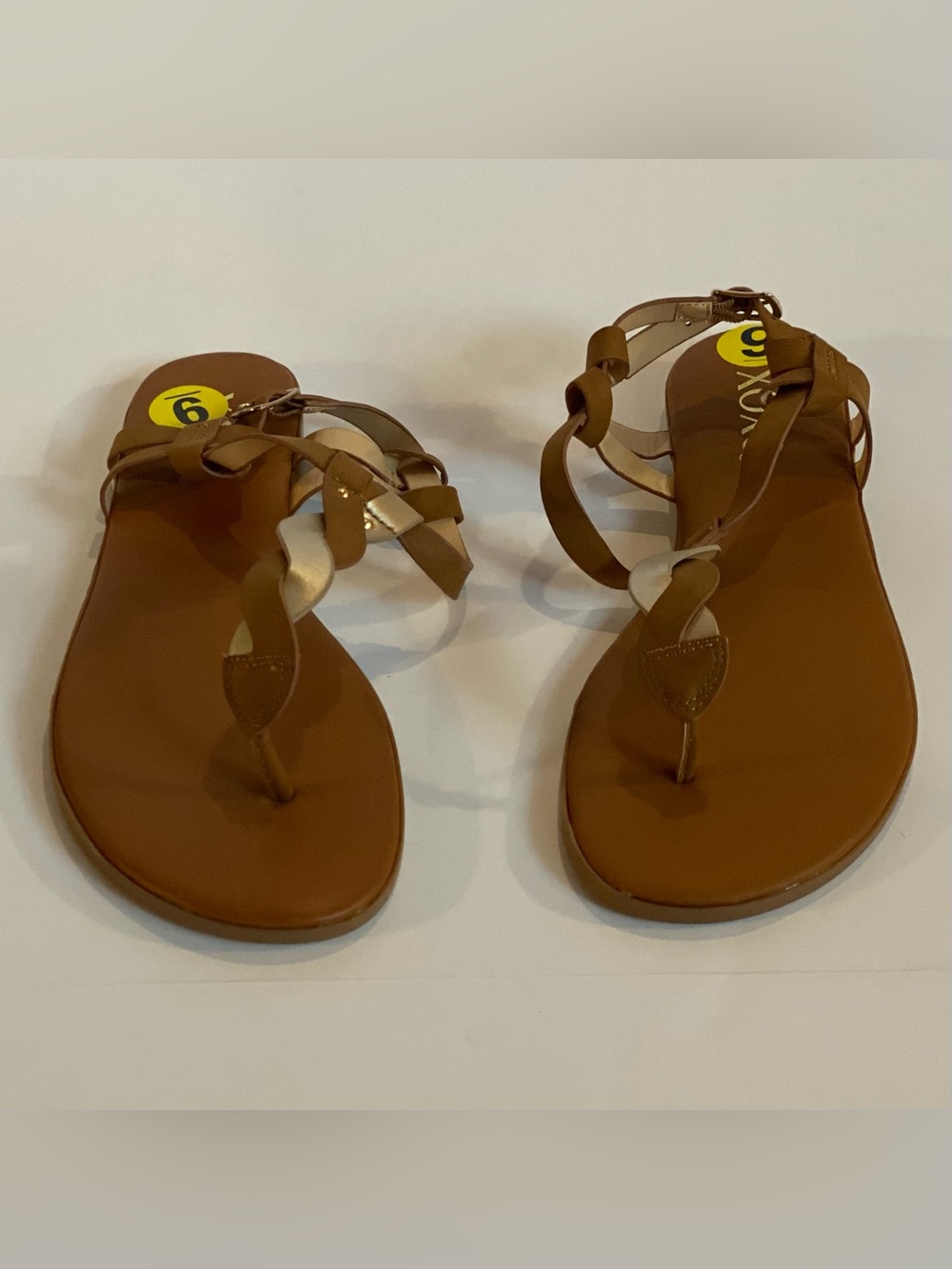 Women’s Brown Strappy Toe-Post Sandals